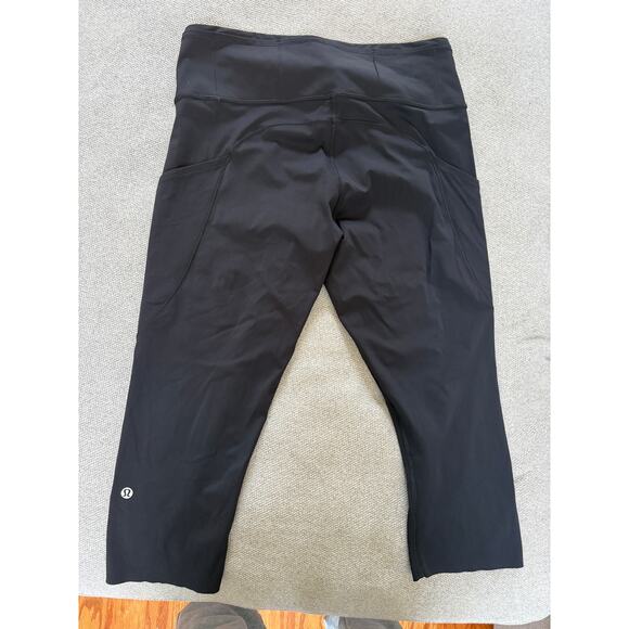 Lululemon x Peloton High Rise Black Leggings Womens Size 12 - Picture 4 of 5